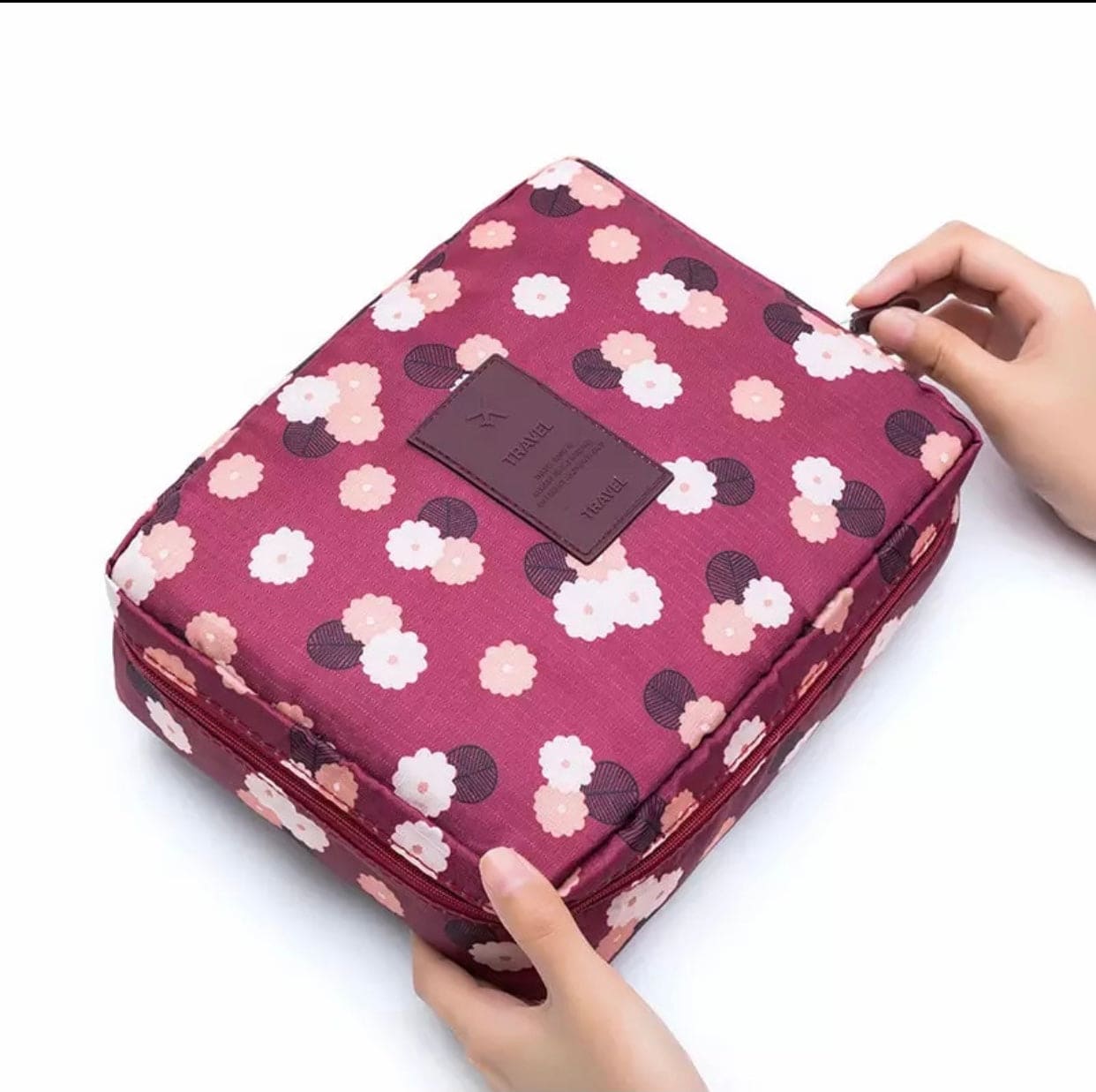 Multifunctional Travel Cosmetic Bag, Double Layer Portable Cosmetic Bag With Adjustable Dividers, Portable Makeup Pouch Brush Organizer, Purse Handbag for Women Multifunctional Travel Cosmetic Bag, Double Layer Portable Cosmetic Bag With Adjustable Dividers, Portable Makeup Pouch Brush Organizer, Purse Handbag for Women